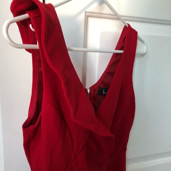 Mini Red Ruffle Lulu’s Dress - Picture 3 of 4